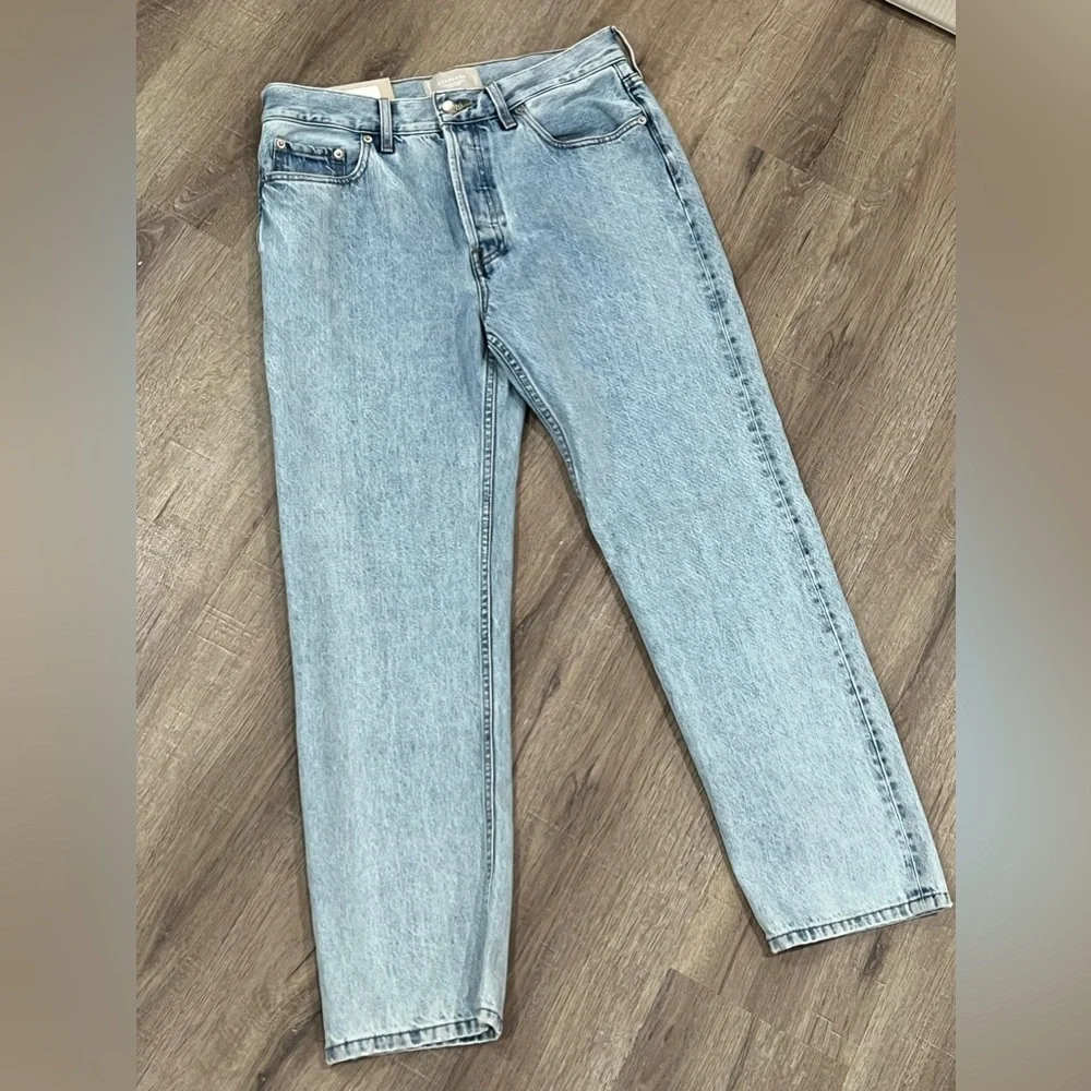 NWT Everlane Size 27 The Rigid Slouch Jean Vintage Sky Blue High Rise Denim - Picture 1 of 15